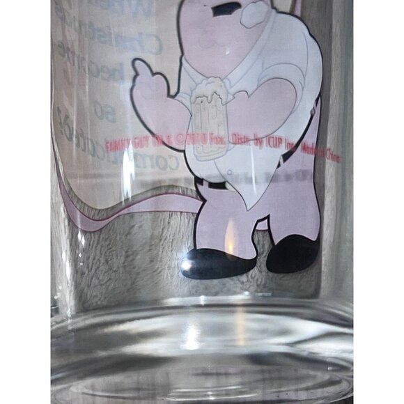 FAMILY GUY 16 oz Drinking Beverage Glasses Peter Lois Stewie Brian Set of 4 - Picture 10 of 12